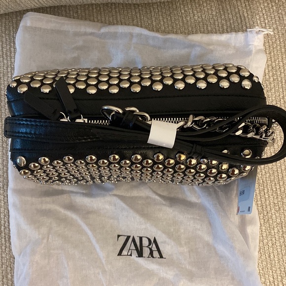 STUDDED ROCKER SHOULDER BAG - Picture 8 of 9